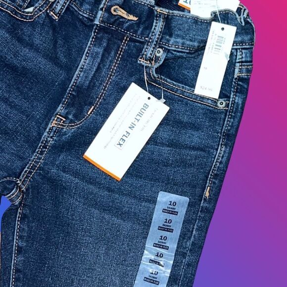 NWT Girls Old Navy Adjustable Waist Skinny Jeans Size 10 - Picture 6 of 6